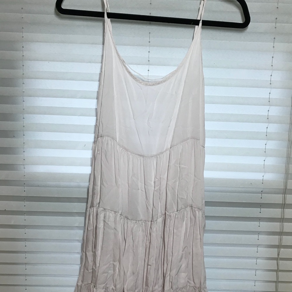 White backless dress